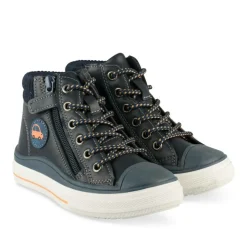 Baskets Montante MARINE Garçon Motif Uni Lacets