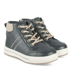 Baskets Montante MARINE Garçon Motif Uni Lacets