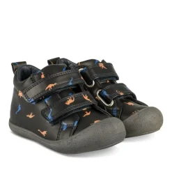 Baskets Montante MARINE Garçon Motif Dinosaure Scratch