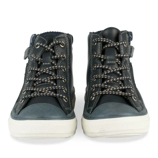 Baskets Montante MARINE Garçon Motif Uni Lacets