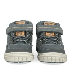 Baskets Montante MARINE Garçon Motif Uni Scratch