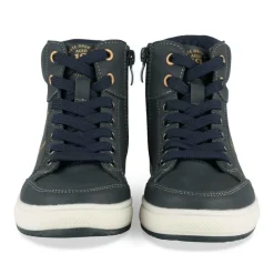 Baskets Montante MARINE Garçon Motif Uni Lacets