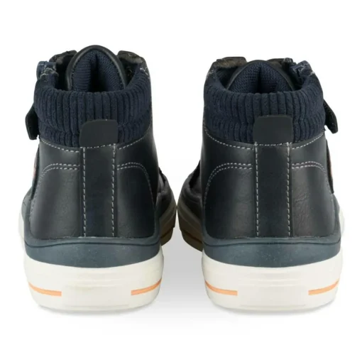 Baskets Montante MARINE Garçon Motif Uni Lacets