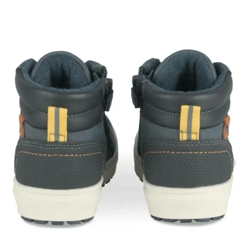 Baskets Montante MARINE Garçon Motif Uni Lacets