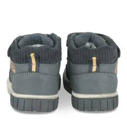 Baskets Montante MARINE Garçon Motif Uni Scratch