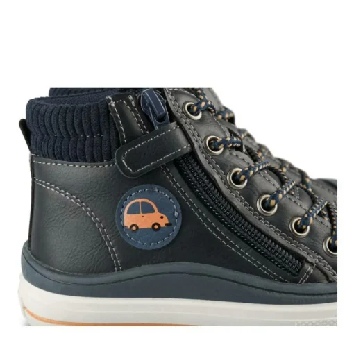 Baskets Montante MARINE Garçon Motif Uni Lacets
