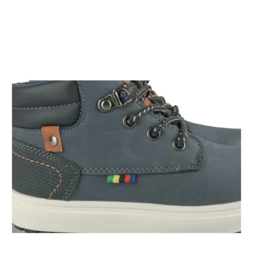 Baskets Montante MARINE Garçon Motif Uni Lacets