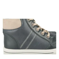 Baskets Montante MARINE Garçon Motif Uni Lacets