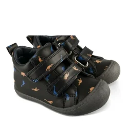 Baskets Montante MARINE Garçon Motif Dinosaure Scratch