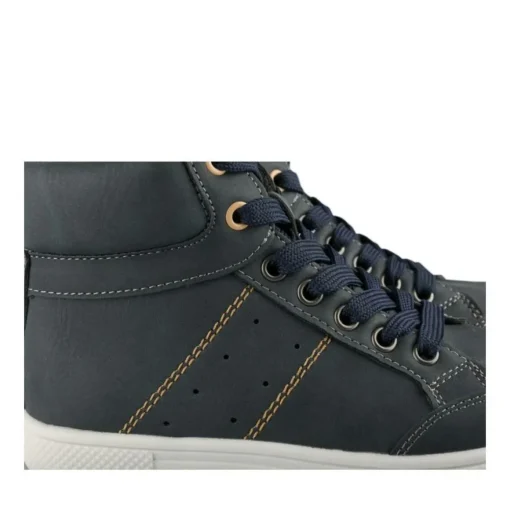 Baskets Montante MARINE Garçon Motif Uni Lacets
