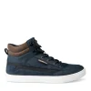 Baskets Montante MARINE Homme Motif Uni Lacets