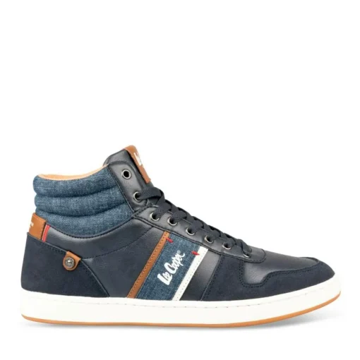 Baskets Montante MARINE Homme Lacets