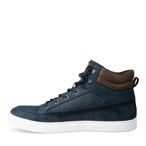 Baskets Montante MARINE Homme Motif Uni Lacets