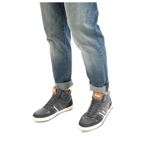 Baskets Montante MARINE Homme Lacets