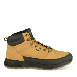 Baskets Montante MARRON Homme Motif Uni Lacets