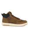 Baskets Montante MARRON Homme Motif Uni Lacets