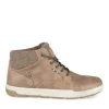 Baskets Montante MARRON Homme Motif Uni Lacets