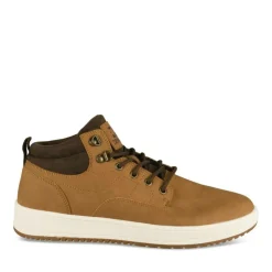 Baskets Montante MARRON Homme Motif Uni Lacets