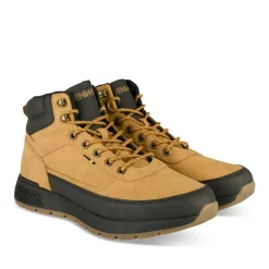 Baskets Montante MARRON Homme Motif Uni Lacets