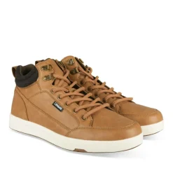 Baskets Montante MARRON Homme Motif Uni Lacets
