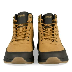 Baskets Montante MARRON Homme Motif Uni Lacets