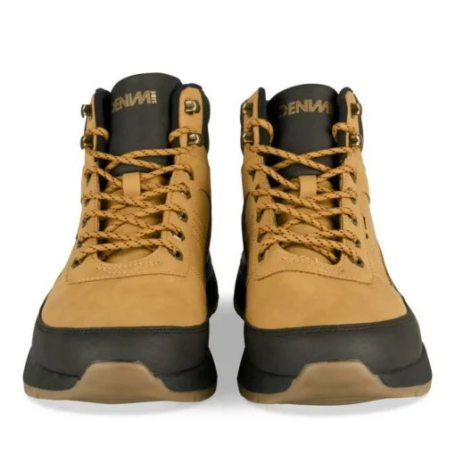 Baskets Montante MARRON Homme Motif Uni Lacets