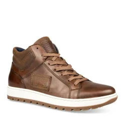 Baskets Montante MARRON Homme CUIR Motif Uni Lacets
