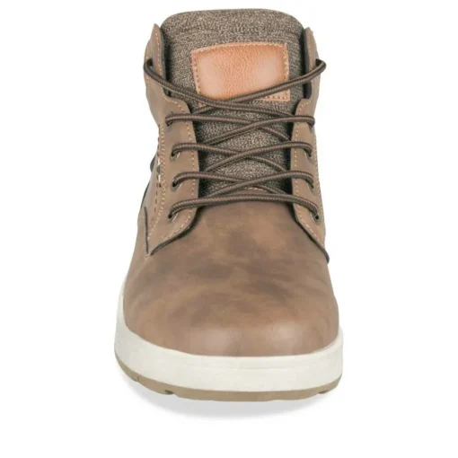 Baskets Montante MARRON Homme Motif Uni Lacets