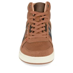 Baskets Montante MARRON Homme Motif Uni Lacets