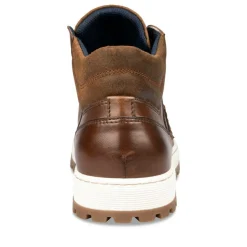 Baskets Montante MARRON Homme CUIR Motif Uni Lacets