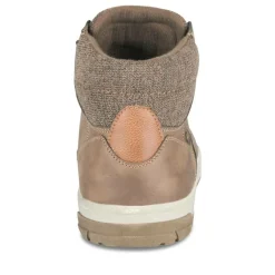 Baskets Montante MARRON Homme Motif Uni Lacets