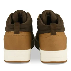 Baskets Montante MARRON Homme Motif Uni Lacets