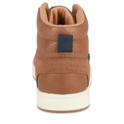 Baskets Montante MARRON Homme Motif Uni Lacets