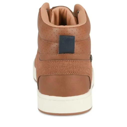 Baskets Montante MARRON Homme Motif Uni Lacets