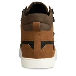 Baskets Montante MARRON Homme Lacets