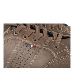 Baskets Montante MARRON Homme Motif Uni Lacets