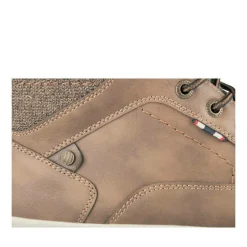 Baskets Montante MARRON Homme Motif Uni Lacets