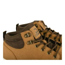 Baskets Montante MARRON Homme Motif Uni Lacets