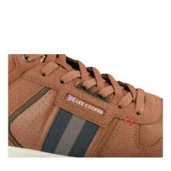 Baskets Montante MARRON Homme Motif Uni Lacets
