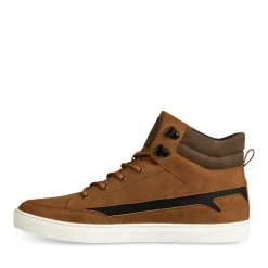 Baskets Montante MARRON Homme Lacets