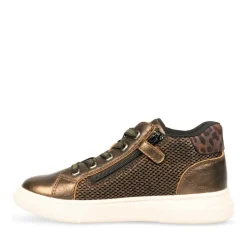 Baskets Montante METALLISE Fille Fermeture éclair