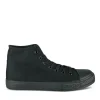 Baskets Montante NOIR Femme Motif Uni Lacets
