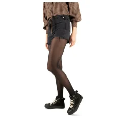 Baskets Montante NOIR Femme Motif Uni Lacets