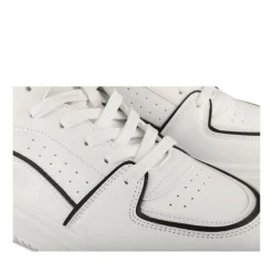 Baskets Montante NOIR Femme Motif Uni Lacets