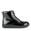 Baskets Montante NOIR Fille Motif Vernis A Enfiler
