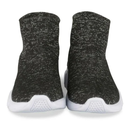 Baskets Montante NOIR Fille Motif Uni A Enfiler
