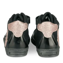 Baskets Montante NOIR Fille Motif Licorne Scratch