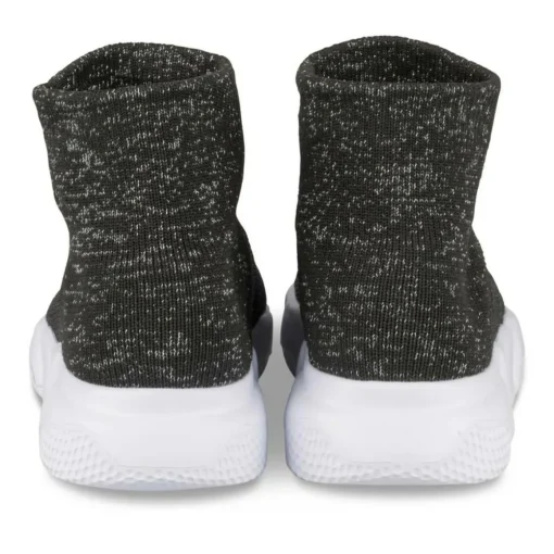 Baskets Montante NOIR Fille Motif Uni A Enfiler