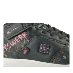 Baskets Montante NOIR Fille Motif Uni A Enfiler