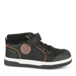 Baskets Montante NOIR Garçon Motif Uni Scratch